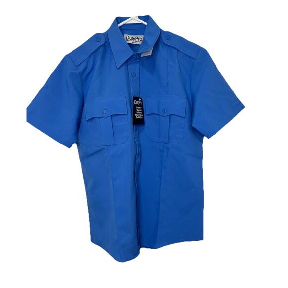 Women’s DutyPro Military/Police Uniform Shirt -Short Sleeved Blue Size 32 NWT - Picture 1 of 10